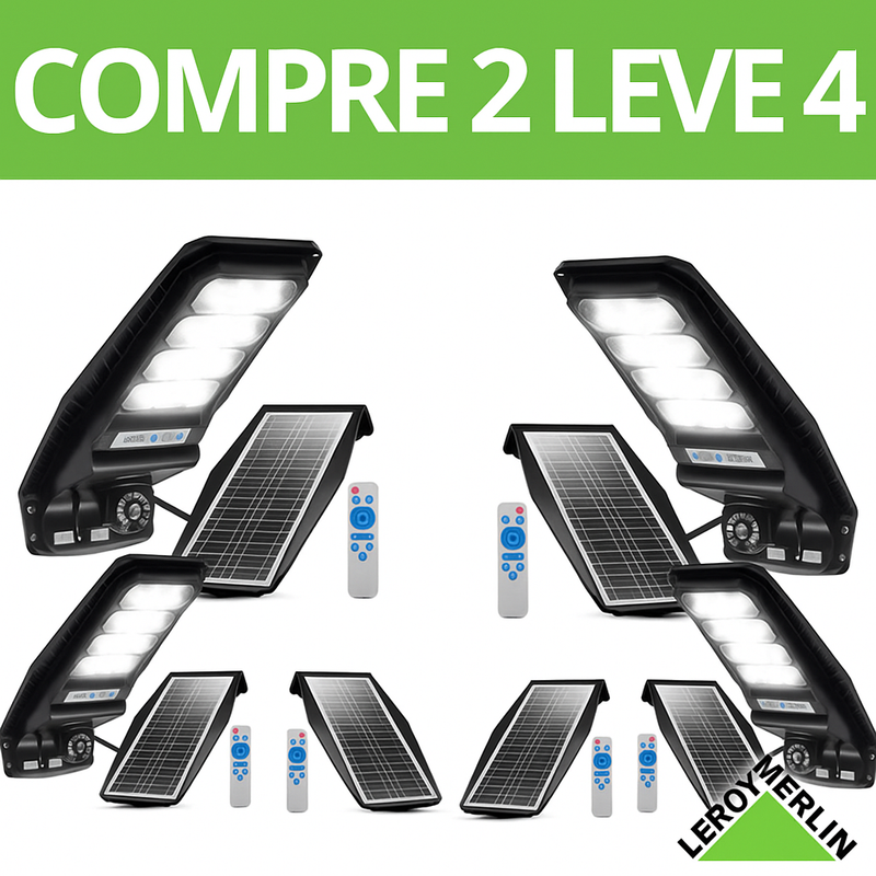 Refletor Solar 450W com Câmera Full HD – Energia Solar, Sem Fios [Pague 1 Leve 2]
